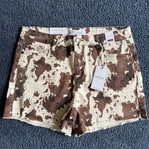 Judy Blue Cow Print Shorts